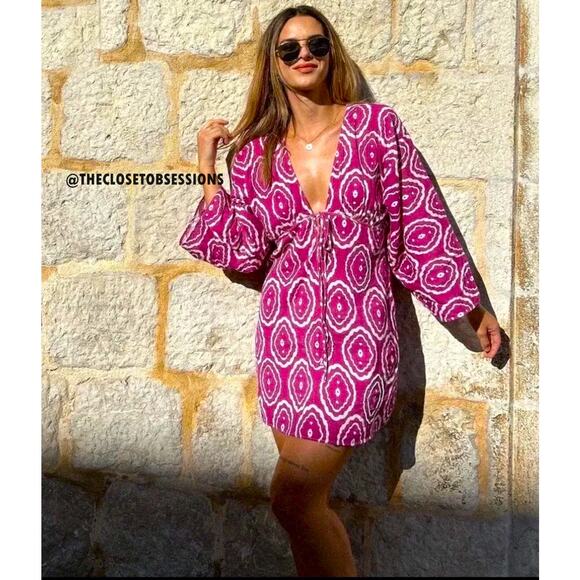 ZARA V-Neck Short Dress NWT - Picture 10 of 16